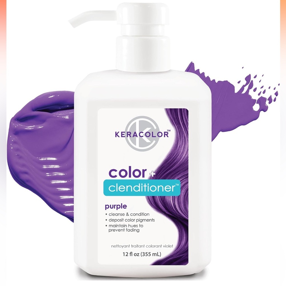 Keracolor 3 in 1 Color Cleanse + Conditioner- Purple